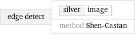 edge detect | silver | image method Shen-Castan