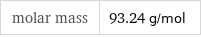 molar mass | 93.24 g/mol