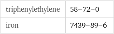 triphenylethylene | 58-72-0 iron | 7439-89-6