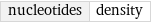 nucleotides | density