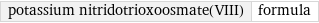 potassium nitridotrioxoosmate(VIII) | formula