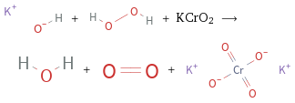  + + KCrO2 ⟶ + + 