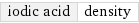 iodic acid | density