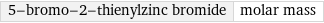 5-bromo-2-thienylzinc bromide | molar mass