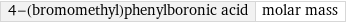 4-(bromomethyl)phenylboronic acid | molar mass