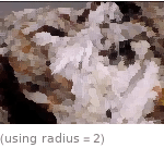  (using radius=2)