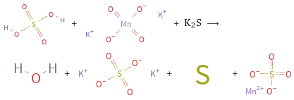  + + K2S ⟶ + + + 