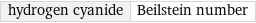 hydrogen cyanide | Beilstein number