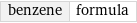 benzene | formula