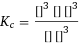 K_c = ([CO2]^3 [KCl] [MnO2]^3)/([KClO3] [MnCO3]^3)