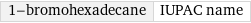 1-bromohexadecane | IUPAC name