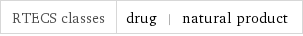 RTECS classes | drug | natural product