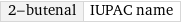 2-butenal | IUPAC name