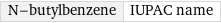 N-butylbenzene | IUPAC name