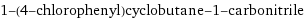 1-(4-chlorophenyl)cyclobutane-1-carbonitrile