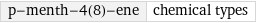 p-menth-4(8)-ene | chemical types