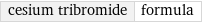 cesium tribromide | formula