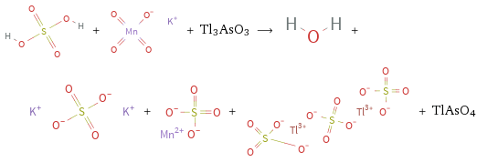  + + Tl3AsO3 ⟶ + + + + TlAsO4