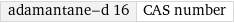 adamantane-d 16 | CAS number