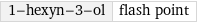 1-hexyn-3-ol | flash point