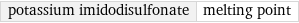 potassium imidodisulfonate | melting point