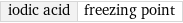 iodic acid | freezing point