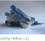  (using radius=2)