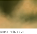  (using radius=2)