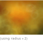  (using radius=2)