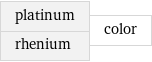 platinum rhenium | color