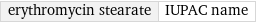 erythromycin stearate | IUPAC name