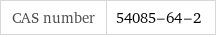 CAS number | 54085-64-2