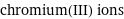 chromium(III) ions