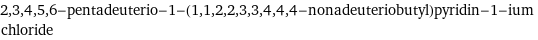 2, 3, 4, 5, 6-pentadeuterio-1-(1, 1, 2, 2, 3, 3, 4, 4, 4-nonadeuteriobutyl)pyridin-1-ium chloride