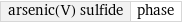 arsenic(V) sulfide | phase