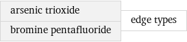 arsenic trioxide bromine pentafluoride | edge types