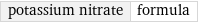 potassium nitrate | formula