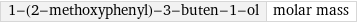 1-(2-methoxyphenyl)-3-buten-1-ol | molar mass