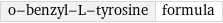 o-benzyl-L-tyrosine | formula