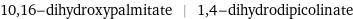 10, 16-dihydroxypalmitate | 1, 4-dihydrodipicolinate