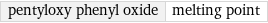 pentyloxy phenyl oxide | melting point