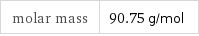 molar mass | 90.75 g/mol