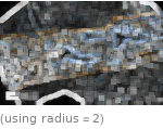  (using radius=2)