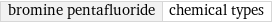 bromine pentafluoride | chemical types