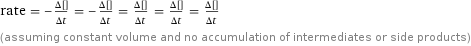 rate = -(Δ[H2SO4])/(Δt) = -(Δ[CuCO3])/(Δt) = (Δ[H2O])/(Δt) = (Δ[CO2])/(Δt) = (Δ[CuSO4])/(Δt) (assuming constant volume and no accumulation of intermediates or side products)