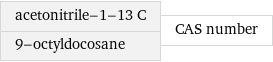 acetonitrile-1-13 C 9-octyldocosane | CAS number