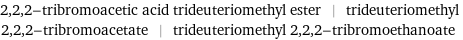 2, 2, 2-tribromoacetic acid trideuteriomethyl ester | trideuteriomethyl 2, 2, 2-tribromoacetate | trideuteriomethyl 2, 2, 2-tribromoethanoate