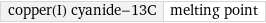 copper(I) cyanide-13C | melting point