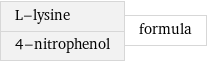 L-lysine 4-nitrophenol | formula