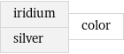 iridium silver | color